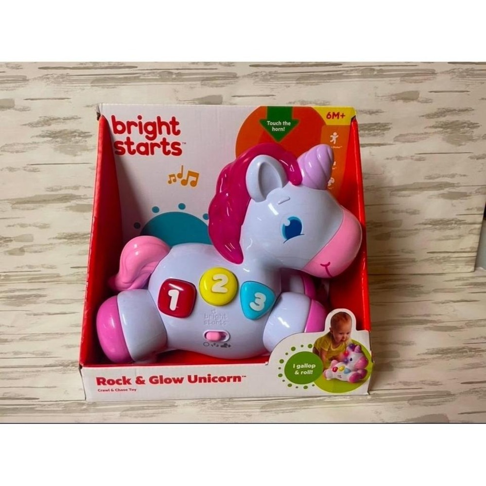 Bright stars rock and glow unicorn